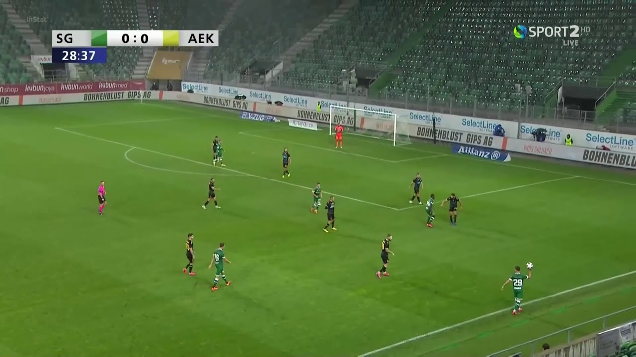 Σεντ Γκάλεν-ΑΕΚ 0-1 FULL GAME HD • 3ος Προκριματικός EL 25-9-2020 / St.Gallen-AEK 0-1