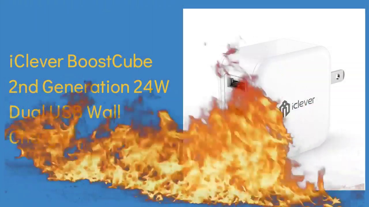 REVIEW : iClever BoostCube 2nd Generation 24W  USB Wall Charger / The Best Seller on AMAZON2019