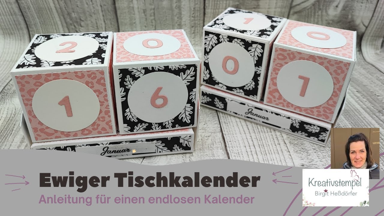 Anleitung Ewiger Tischkalender / Youtube Hop Team Kreativstempel