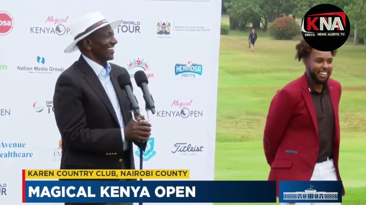 PRESIDENT RUTO REWARDS A YOUNG KENYAN GOLF PLAYER NJOROGE WITH FIVE MILLION SHILLINGS