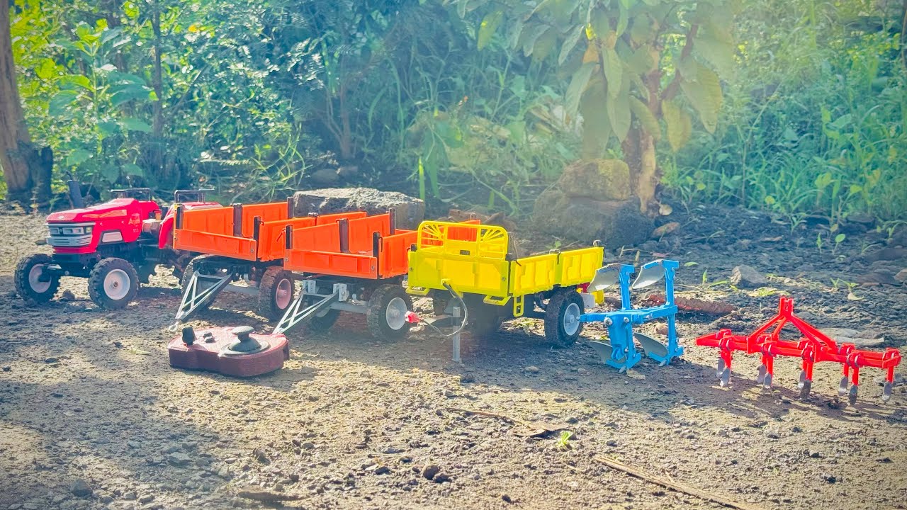 Rc Tractor Collection🔥 Powerful Rc Model | Tractor,Cultivator,Trolley,Remote | The UK Unboxer 
