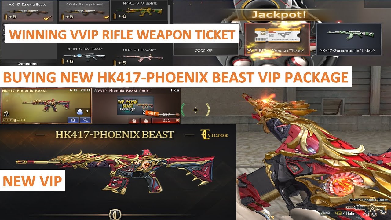 BUYING NEW HK417-PHOENIX BEAST VIP PACKAGE & WINNING VVIP RIFLE WEAPON TICKET