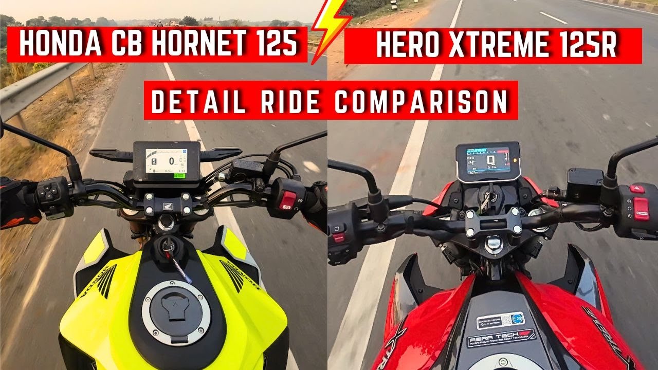 2025 - 2026 Hero Xtreme 125R Dual ABS vs Honda CB125 Hornet | Detailed Ride Comparison