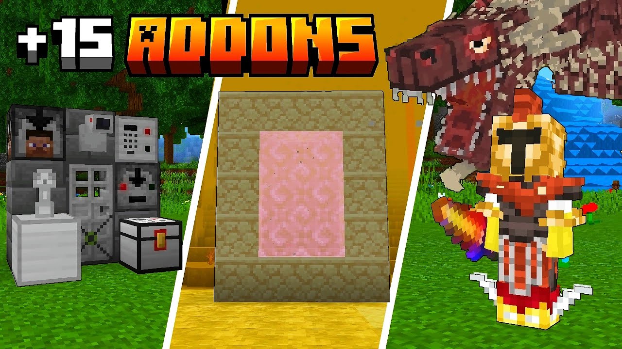 LOS 15 MEJORES ADDONS [MODS] Para MINECRAFT PE/BEDROCK 1.21
