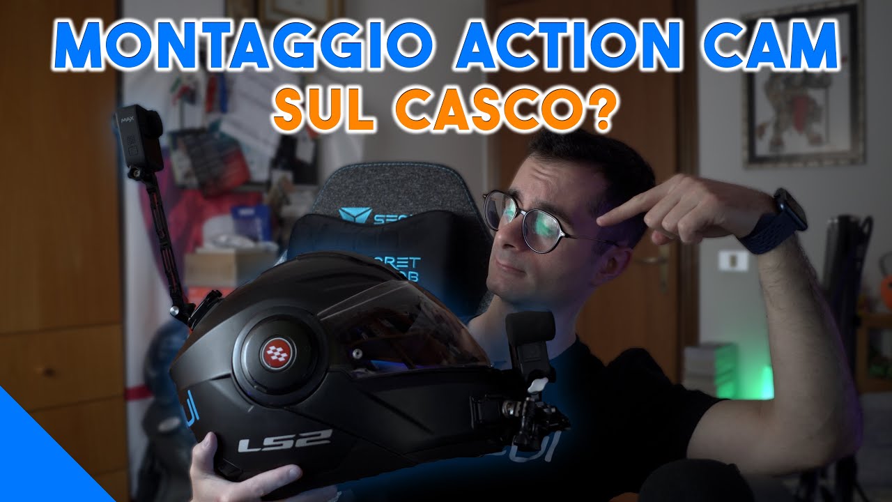 COME POSIZIONARE L'ACTION CAM NEL CASCO PER OTTENERE RIPRESE SPETTACOLARI - Ripresa Frontale e 360°