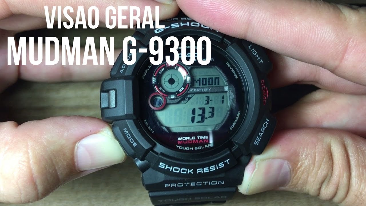 Casio G-Shock Mudman G-9300 - Visão Geral, Funções e Design
