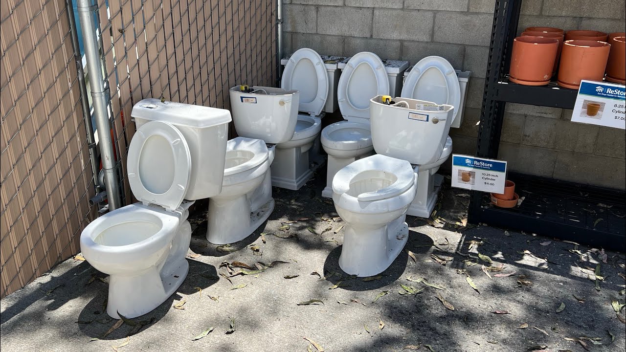 Toilets At The Habitat For Humanity Restore In Escondido CA!