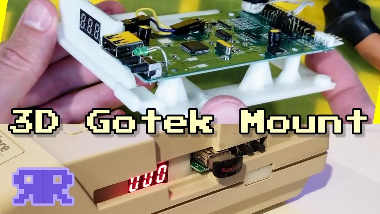 3D Printed Amiga 500 Gotek Drive Mount {Quick Bytes™}