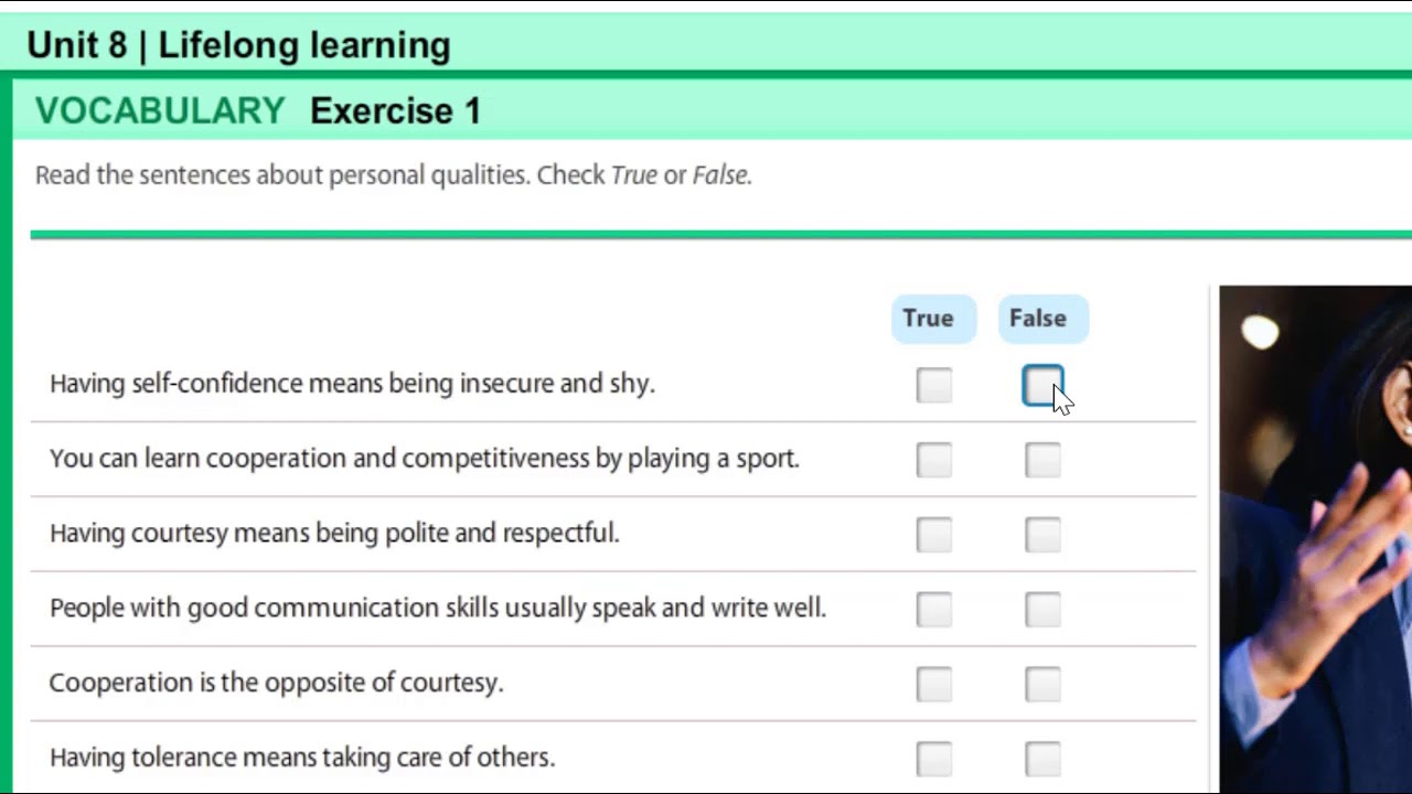 Interchange Book 3 - Unit 8 [Lifelong Learning]