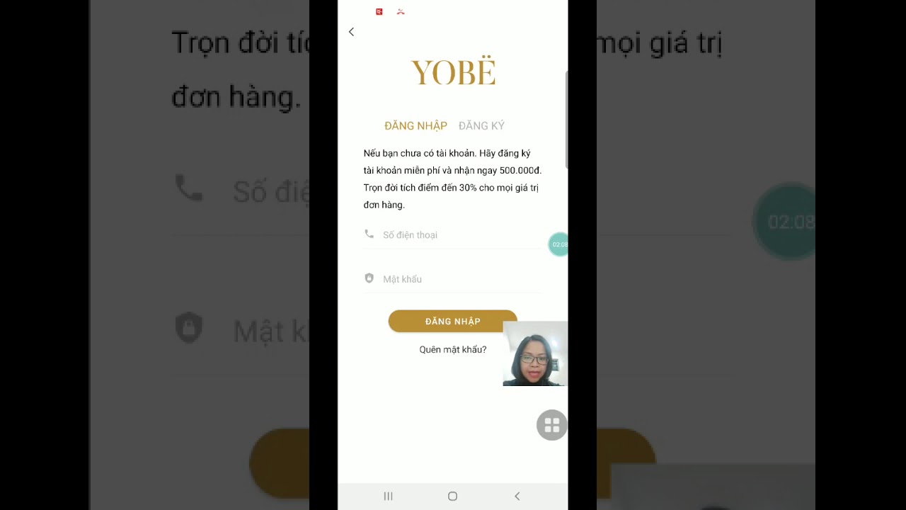 Hướng dẫn tải APP Yobe365  - Nhập ID ưu đ&atilde;i 0946326363
