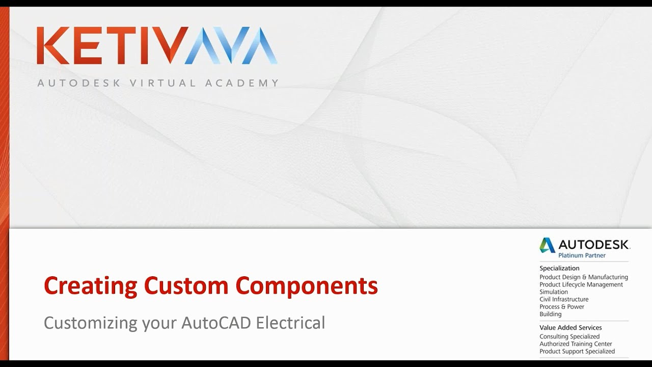 AVA: Creating Custom Components in AutoCAD Electrical 2016