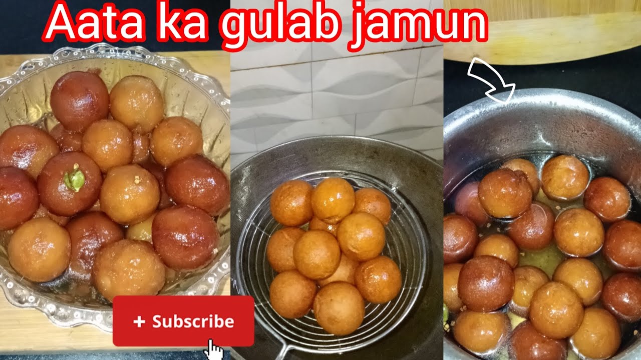 How to make Aata ka Gulab jamun recipe 😊❤️
