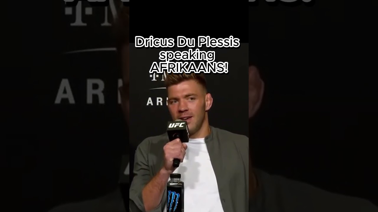 DDP talking in his native language of AFRIKAANS! #ufc #mma #southafrica #dricusduplessis