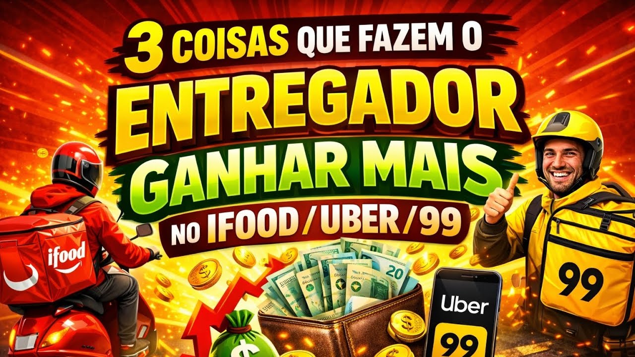 3 COISAS QUE FAZEM O ENTREGADOR GANHA MAIS NO IFOOD/UBER/99.