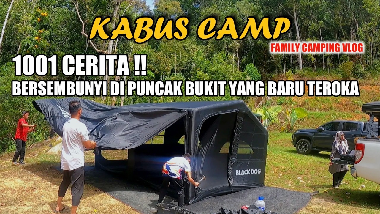 CABARAN CAMPING TAK DI SANGKA!! BERSEMBUNYI PACAK DI PUNCAK BUKIT VIEW LAWA | KABUS CAMP, LENGGONG