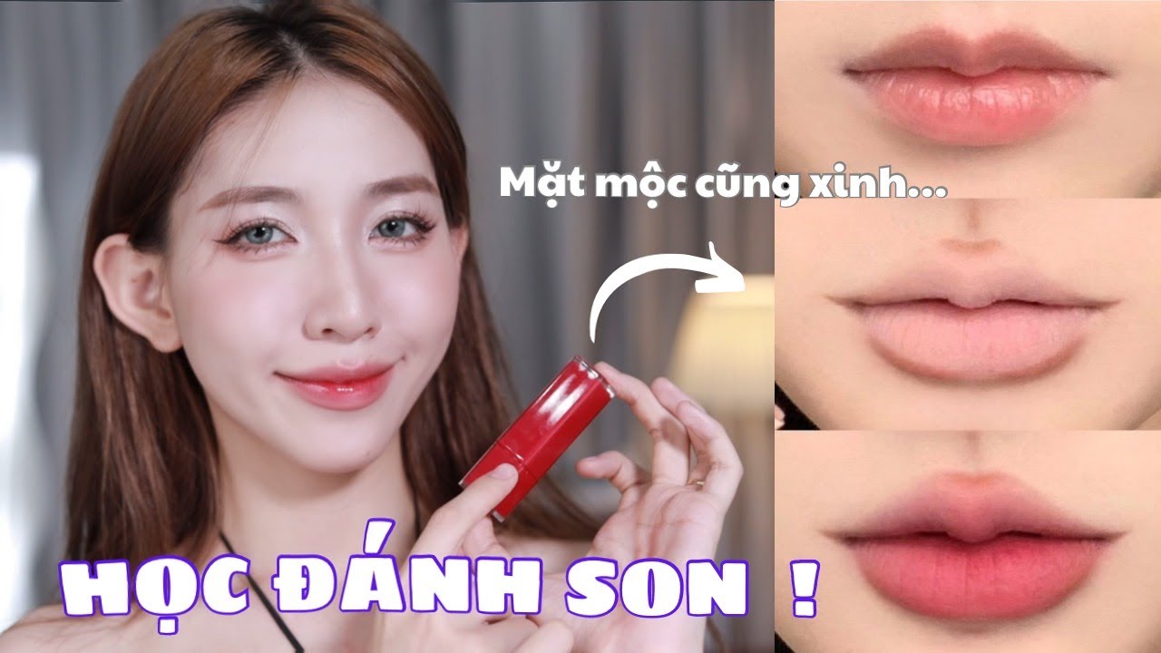 TỰ HỌC MAKEUP | CÁCH ĐÁNH SON CHO TỪNG DÁNG MÔI CHO NGƯỜI MỚI | Tips hack môi căng mọng !