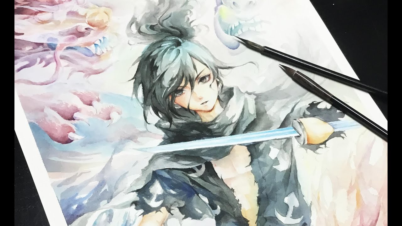 Hyakkimaru [Dororo] - Watercolor Painting