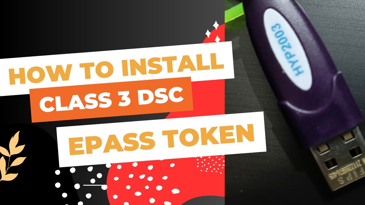 How to Connect EPASS 2003? #epass #digitalsignaturecertificate