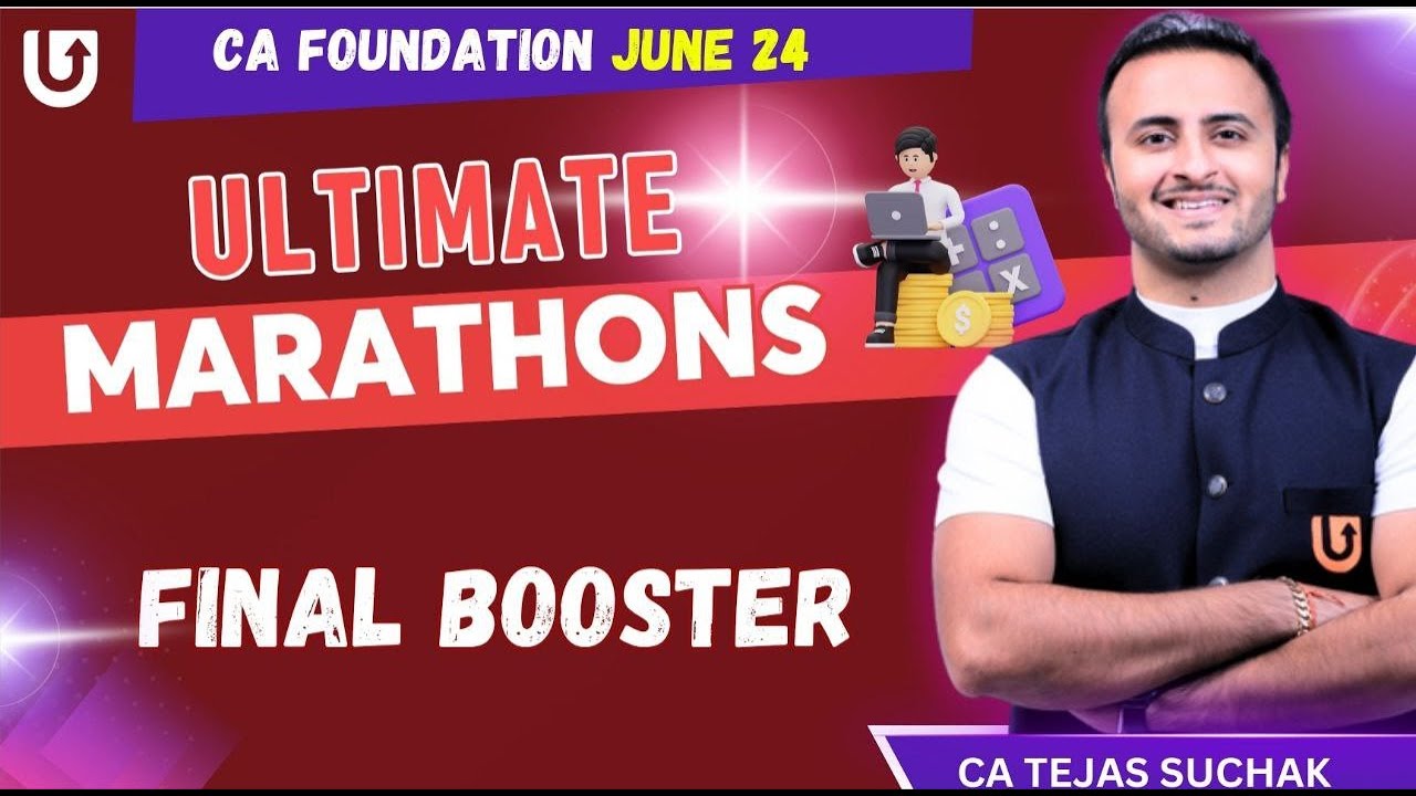 FINAL BOOSTER | CA Foundation June 24 | Accounting | Tejas Suchak #cafoundation #icaiexams #june24