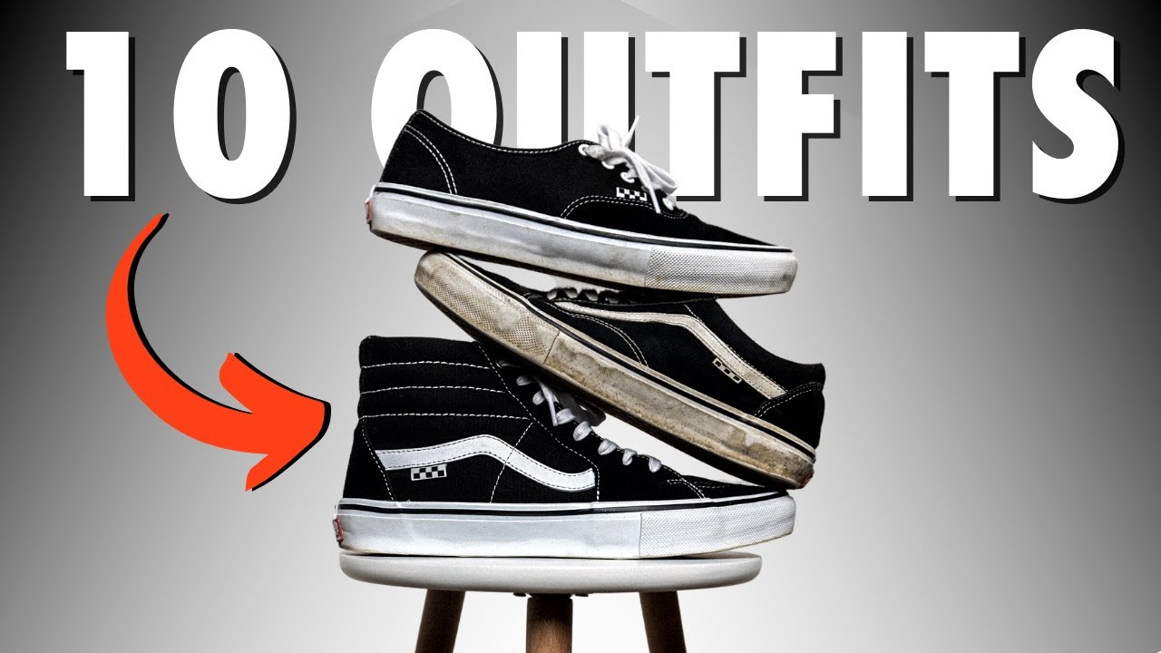 How To Style Black Vans Sneakers - Easy Outfits
