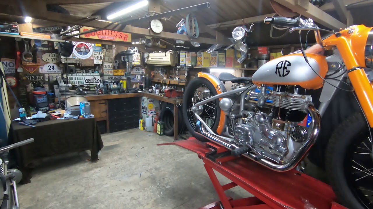 Orange Royal Enfield Bobber Will it start