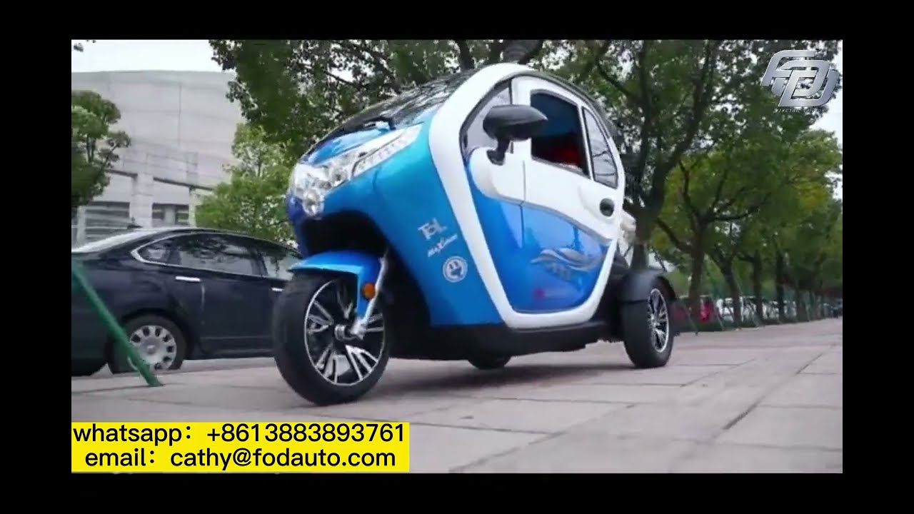 2023 New Adult 3 Wheel Electric Tricycle with Enclosed Cabin---fodauto.com