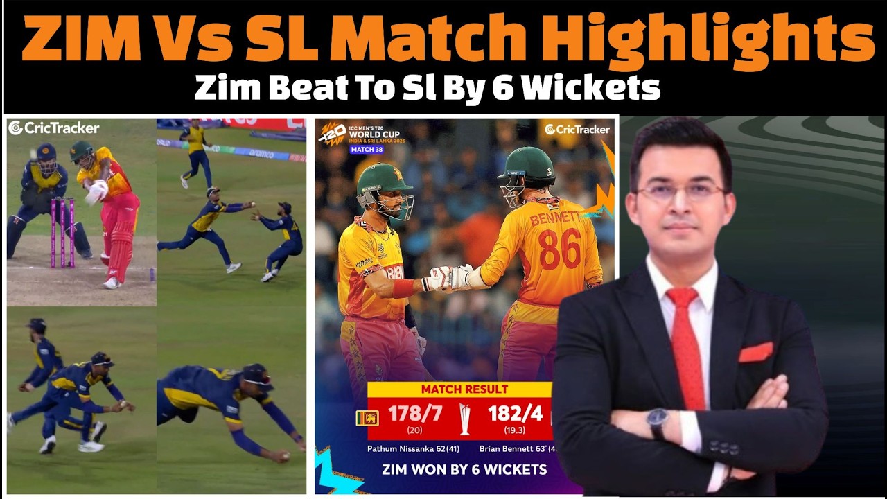 Zimbabwe Vs Sri Lanka Match Highlights / Zimbabwe Beat To Sri Lanka By 6 Wickets.