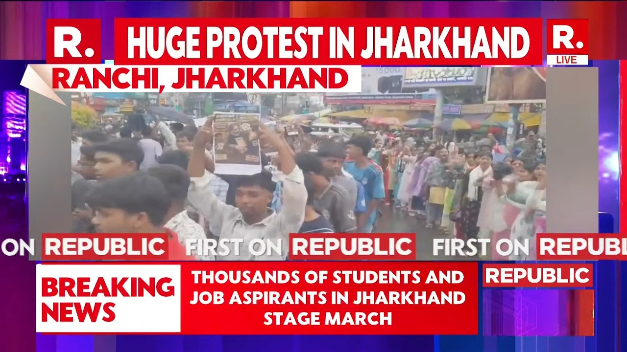 LIVE: Massive Student Protest In Ranchi Over JPSC & JSSC Exam Row | Students Demand CBI Probe