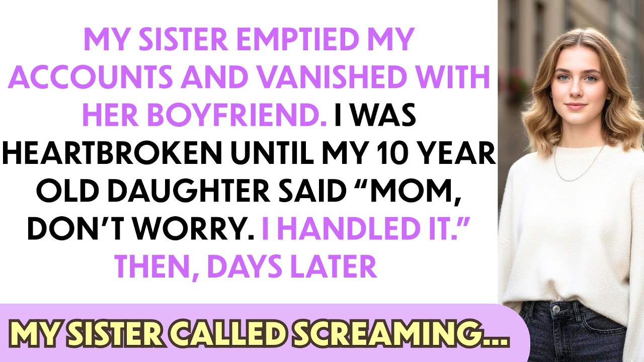 My Sister Emptied My Accounts And Vanished With Her Boyfriend. I Was Heartbroken Until...