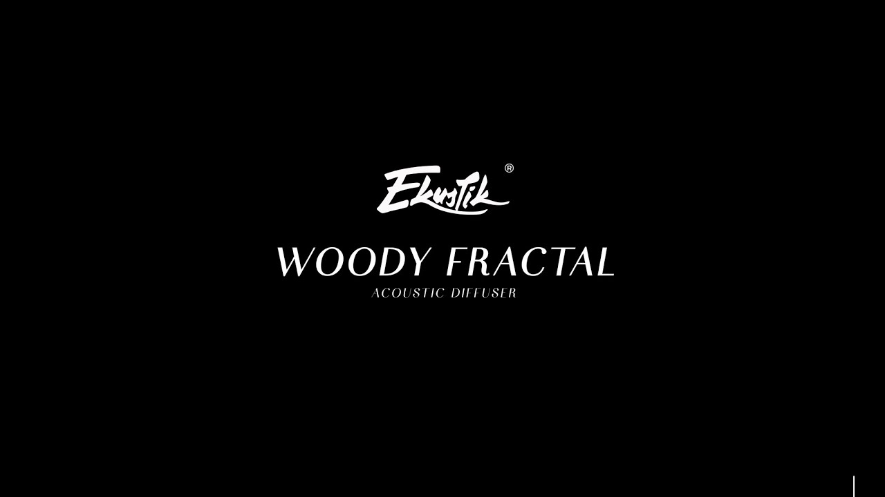 Ekustik Woody Fractal 34 - QRD Acoustic Diffuser