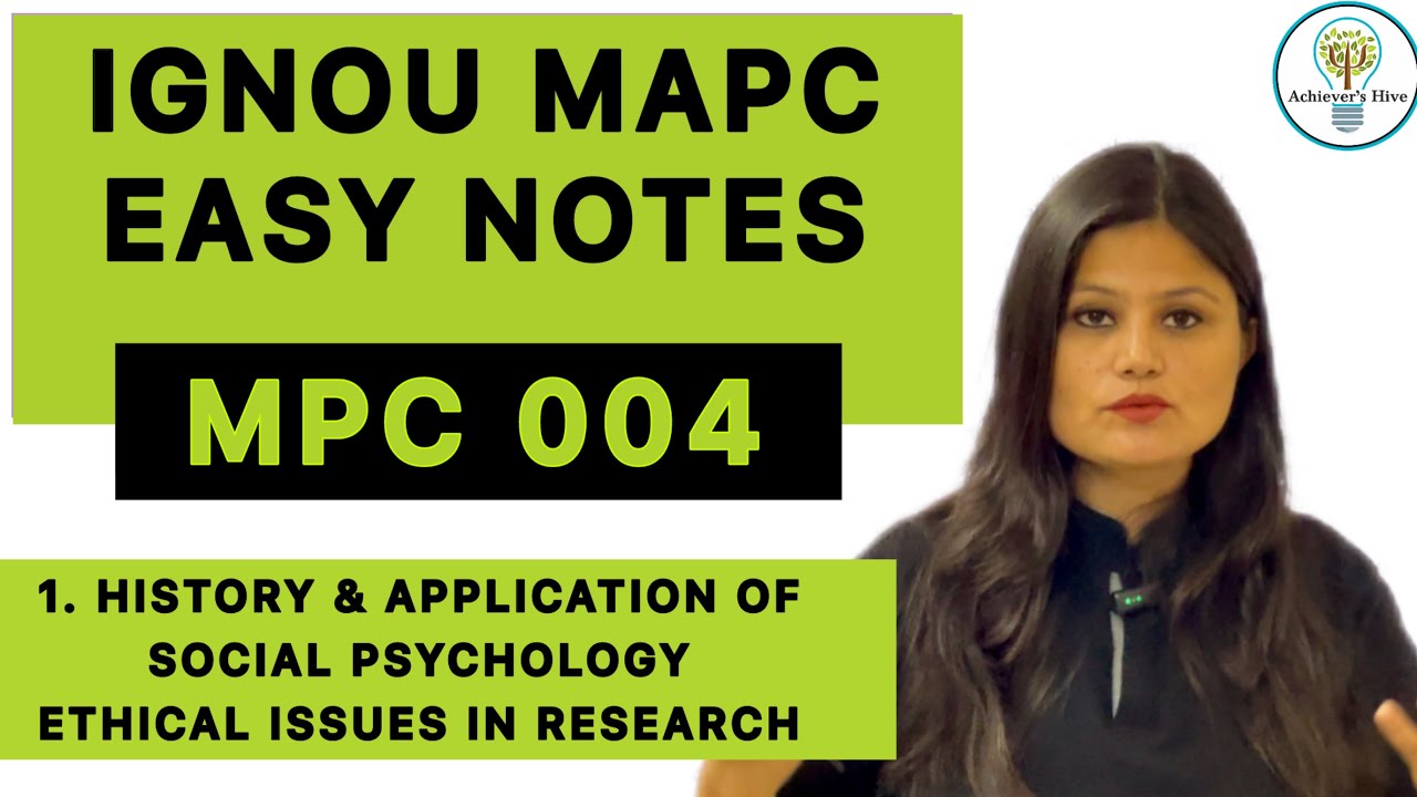 MPC 004 Easy Notes Explanation Part 1 #ignoumapc #mpc004