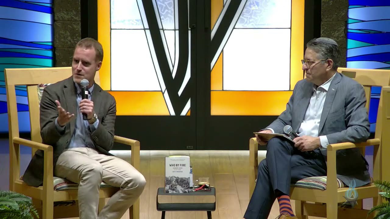 Rabbi Stephen Kahn in Conversation with Israeli Journalist & Author Matti Friedman
