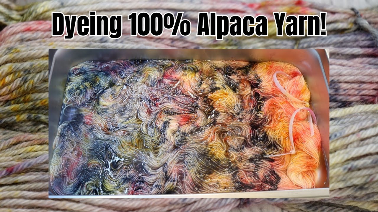 Dyepot PS #69 - Dyeing Hopeful Alpaca Yarn; Abstract Inspiration!  (Dyeing 100% Alpaca Yarn)