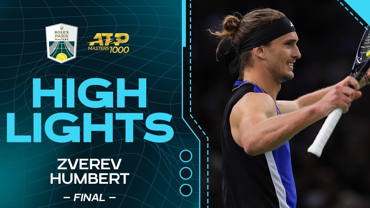 Zverev v. Humbert final Highlights | Rolex Paris Masters 2024