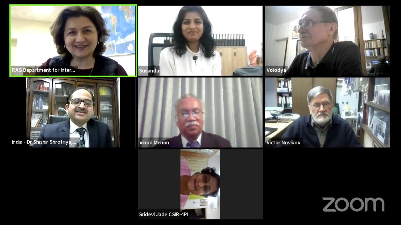 Day 1 India - Russia Scientific Webinar on Disaster Management Technologies