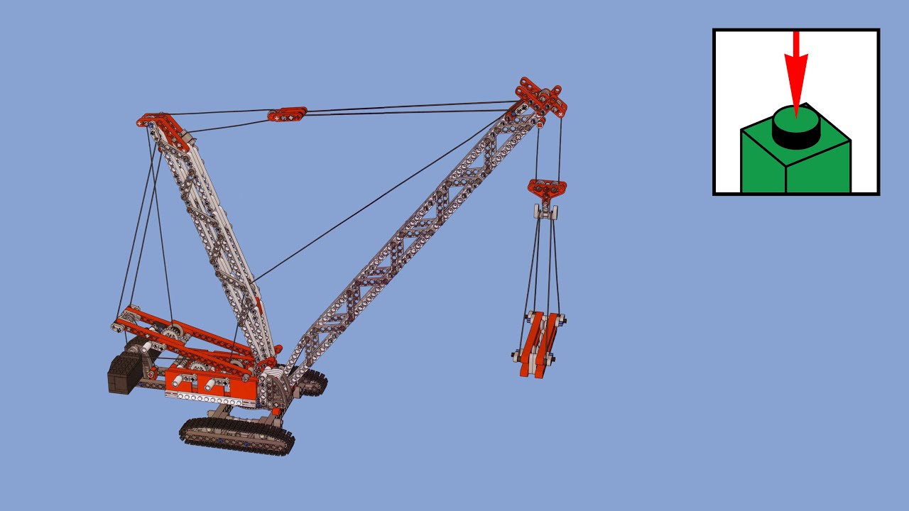 LEGO Technic 8288, Гусеничный кран - инструкции по сборке