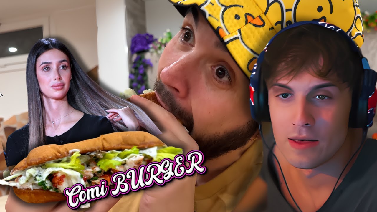 BLUR Reagisce al Panino di CICCIOGAMER Dedicato a MICHELLE COMI 🦞️ il Comi BURGER w/Marza, Manuuxo