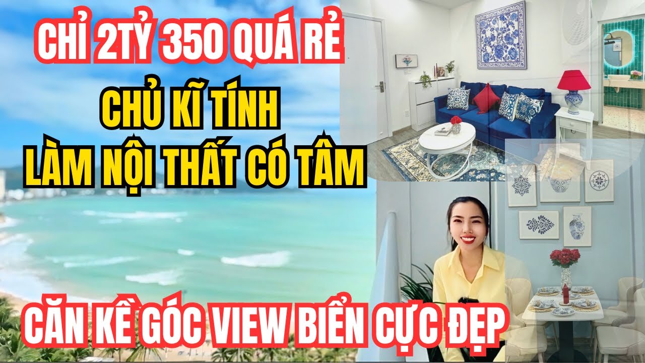 HIẾM LẮM MỚI CÓ CĂN KỀ GÓC VIEW BIỂN ĐẸP MÊ GIÁ RẺ SỐC 2,35TỶ NỘI THẤT TÂM HUYẾT MỚI 100%