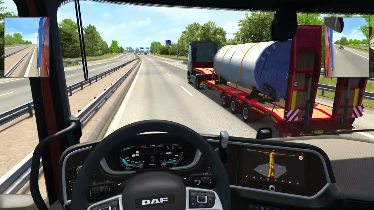 Euro Truck Simulator 2 CRAZY Traffic vs Real Life Trucking