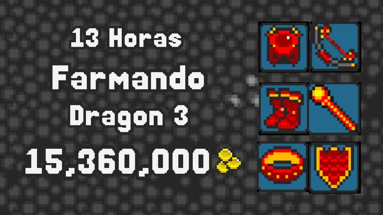 Rucoy Online: 13 Horas Farmando Dg3 (Somente Drops)