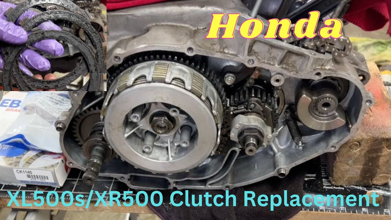 Как заменить сцепление на Honda XL500S 1979 года (1980, 1981, 1982, 1983, XR500)
