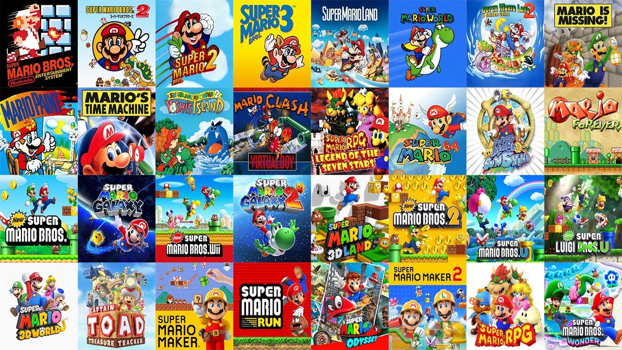 Evolution of Super Mario games