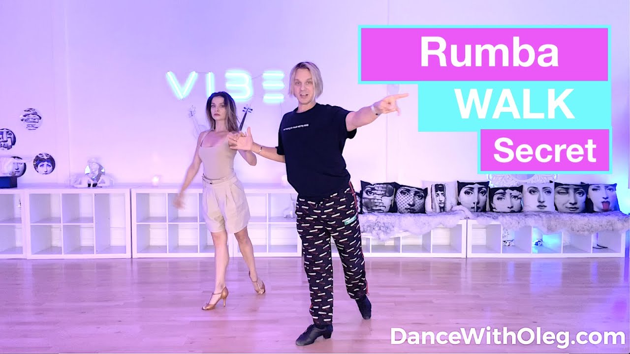 How to dance Rumba Walks like a Pro? Ballroom Dance Lessons | Rumba Walks Technique Tutorial - Oleg