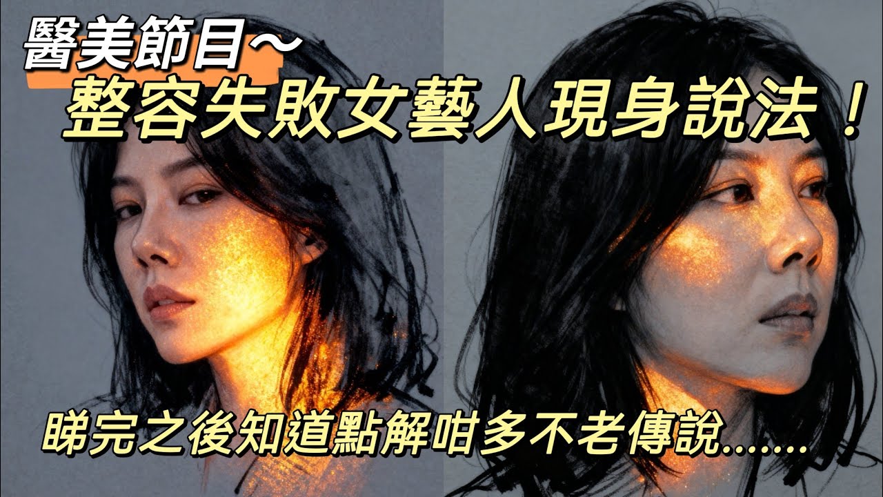 麻甩大叔都鍾意睇醫美節目，醫美直擊～整容失敗女藝人現身說法！