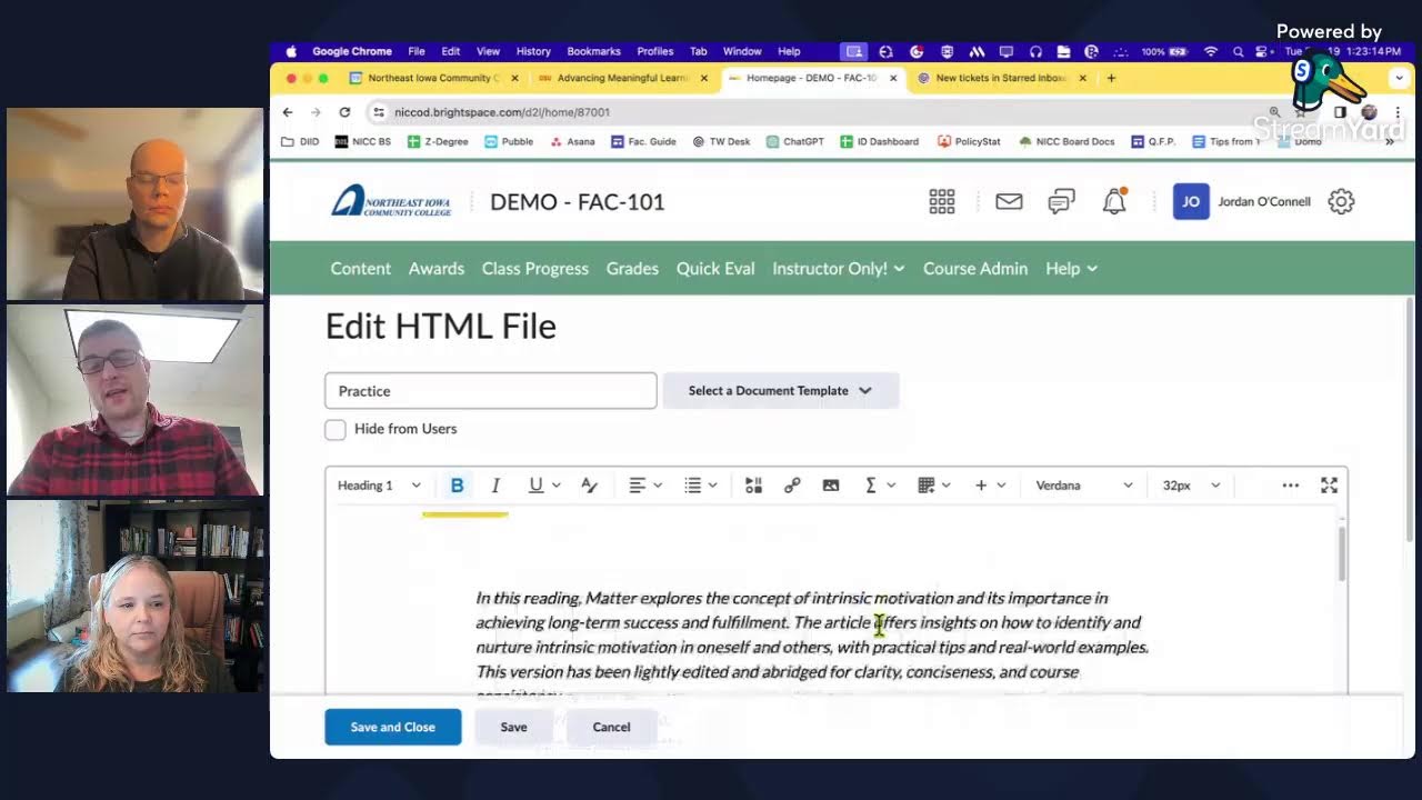 D2L Brightspace Creator+