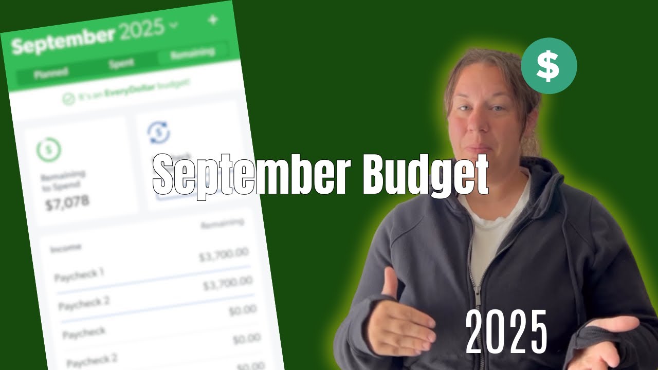 September 2025 Budget Setup 💵 EveryDollar App | Family of 5 + Cash Stuffing Prep