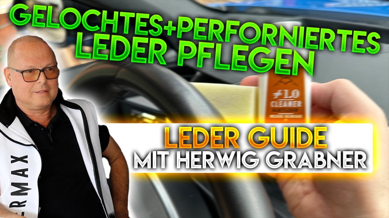 Gelochtes / perforiertes Leder reinigen & pflegen? Eure Lederfragen an Herwig von Ledermax