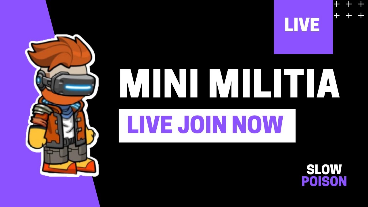 Mini Militia Live || Mini Militia Live Custom Room || MM Da2 Live