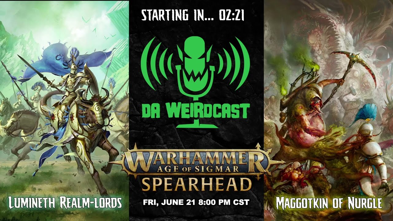 Warhammer AoS SPEARHEAD Live Battle Report (6/21/24 Lumineth Realm Lords vs Maggotkin of Nurgle)