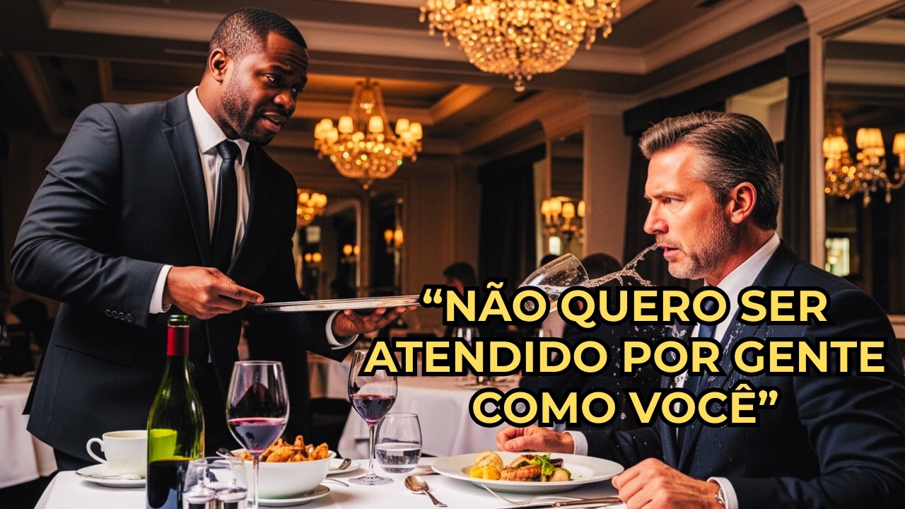 “Eu não quero ser atendido por gente como você” milionário humilha o garçom negro